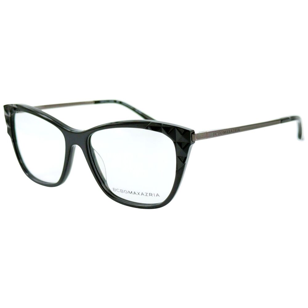 BCBG Maxazria Esmeralda Womens Plastic Eyeglass Frame Black 54-15